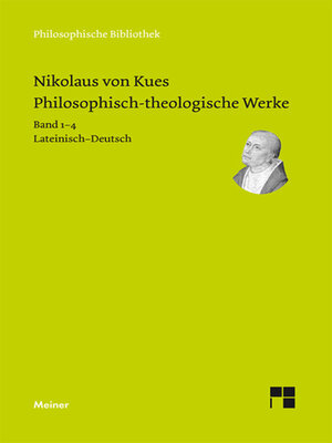 cover image of Philosophisch-theologische Werke in 4 Bänden